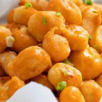 Cheese Curds · Fresh yellow and white fresh cheese curds, beer battered & fried, choice of ranch or buffalo...