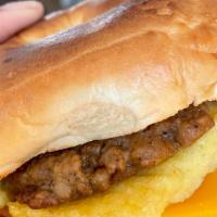 Vvida Sausage, Egg, And Cheez Bagel · Wake up and treat yourself to a delicious breakfast bagel sandwich. Can be made with eggs or...