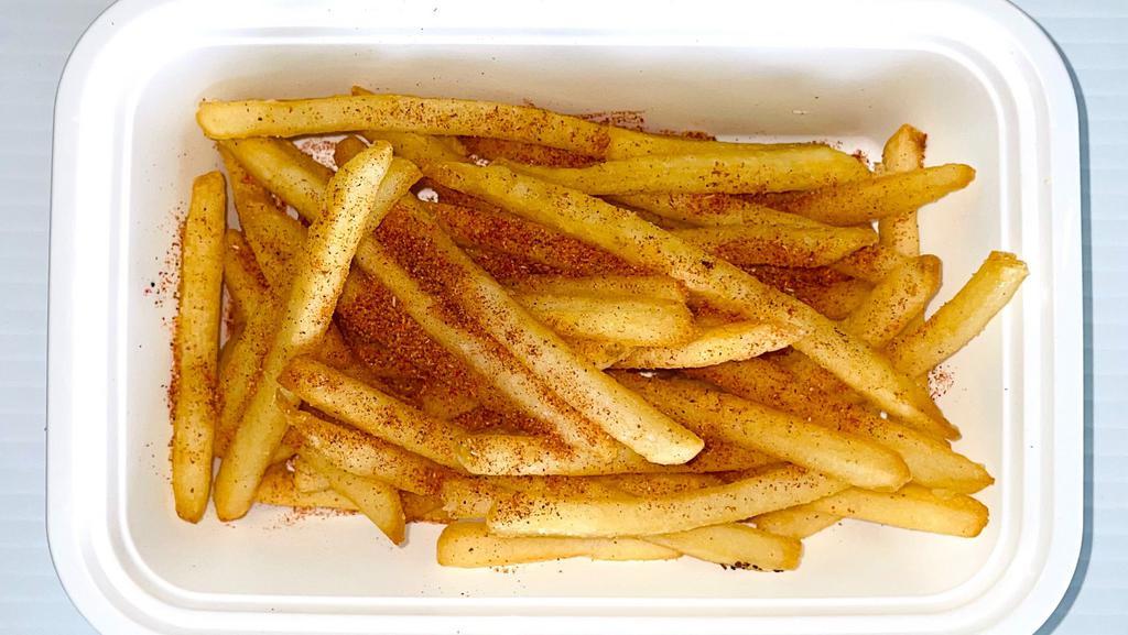 Fire Fries · Classic fries with the heat! Seasoning.