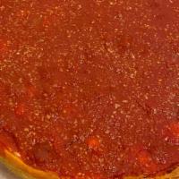 Deep Dish Pizza · BP Deep Dish Pizza is pizza crust formed in a pan generously filled with mozzarella cheese a...