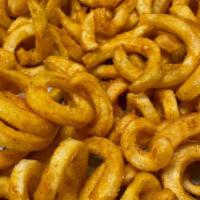 Curly Fries · BP Curly Fries are a generous portion of Curly cut potatoes, seasoned and fried to a crispy ...