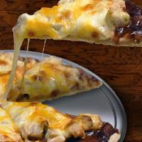 Bbq Chicken Pizza · BP BBQ Chicken is our original style crust generously sauced with our sweet and savory BBQ s...