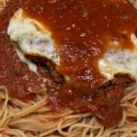 Chicken Parmigiana Pasta · BP Breaded Chicken Parmesan is a your choice of a juicy grilled chicken breast or a crispy f...