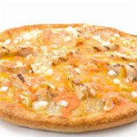 Buffalo Blue Chicken · Sarpino’s traditional pan pizza baked to perfection on a layer of fiery buffalo-style hot sa...