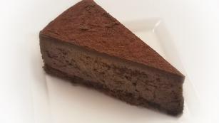 Chocolate Mousse Cake · Rich chocolate mousse served over a decadent chocolate cake layer topped with creamy chocola...
