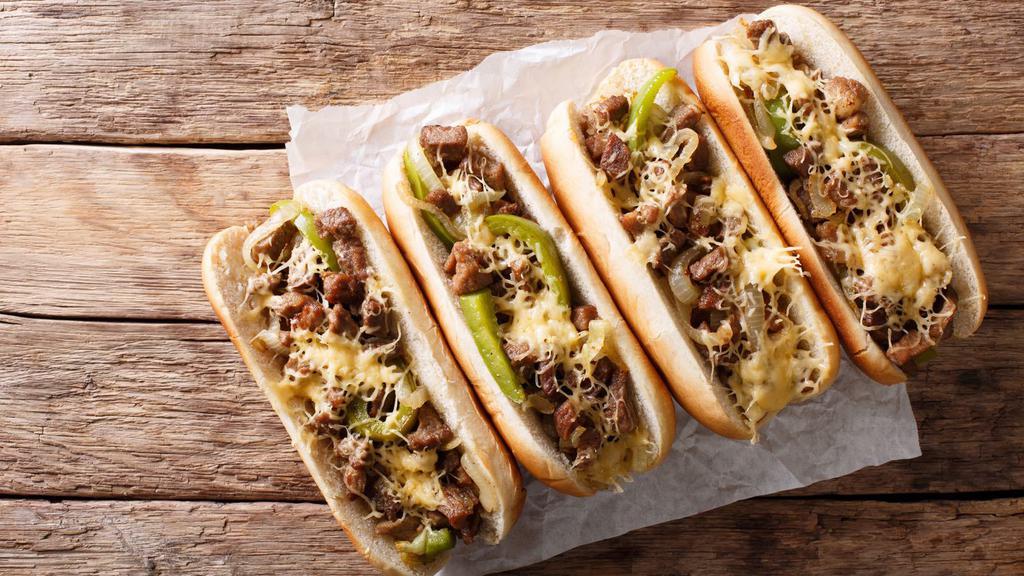 Double Cheesesteak · Classic cheesesteak with double the steak.