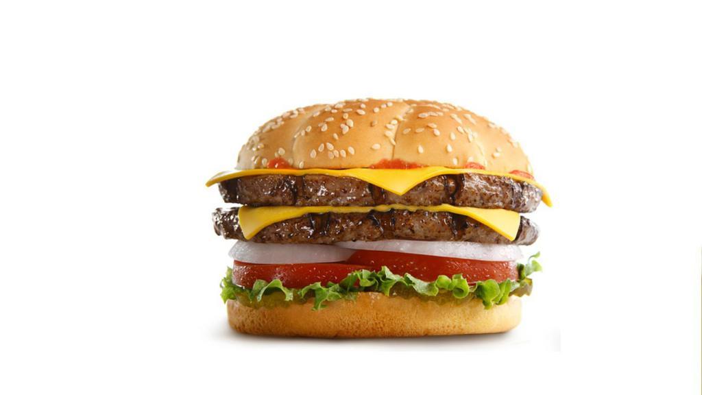 Double Cheeseburger · Our classic burger with double the beef and cheese.