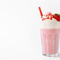 Strawberry Milkshake · Fresh strawberry milkshake.