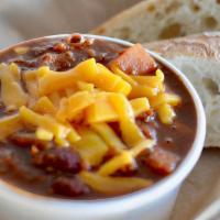 Good City Chili - Bowl · Hearty bean and vegetable chili served with baguette
 - Bowl (V) (GF)