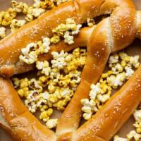 Giant Pretzel · Good City Pils basted Milwaukee Pretzel Co. giant pretzel served with house creamy mustard a...