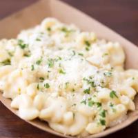 Truffle Mac · Our mac n' cheese with truffle and parmesan added