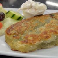 Spinach Pie With Garnish (Large) · 