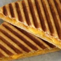 Grilled Cheese Panini · American cheese, cheddar cheese, pepper jack cheese, with salsa, grilled on a panini press