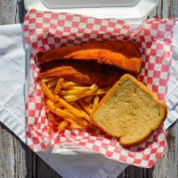 2Pc Fish & Chip · Chips mean fries. 2 Pieces of whiting with fries and a piece of white or wheat bread.