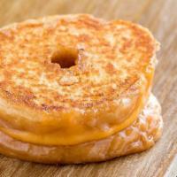 The Original Grilled Cheese Donut · Cheddar cheese, glazed donut.