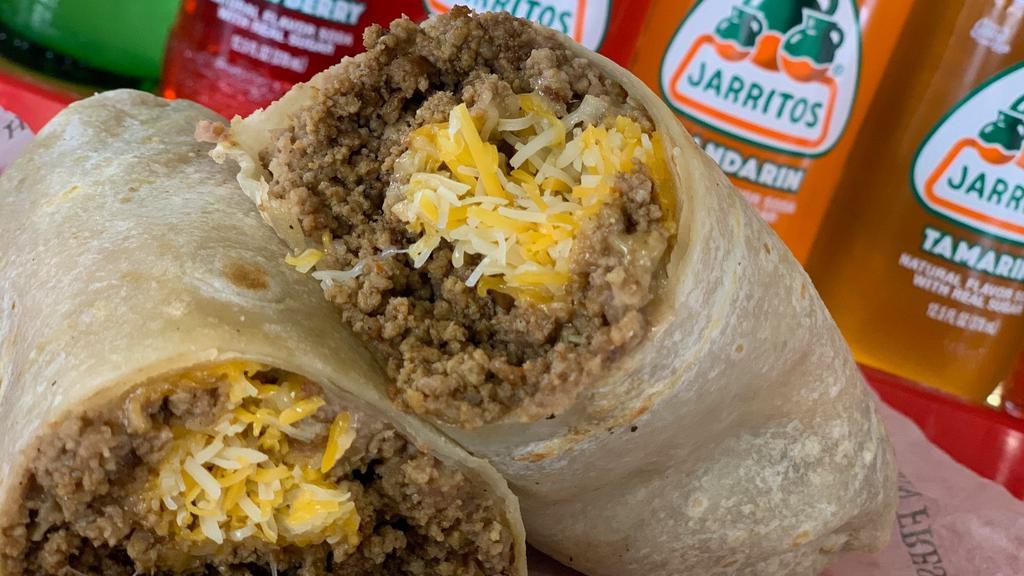 Ground Beef · Beef, bean and cheese.