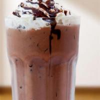 Mocha Chip Frappe · Iced beverage blended to produce a tasty, foamy, and refreshing drink. Served cold with whip...