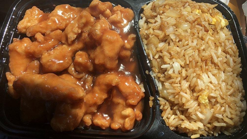 Orange Chicken ( Large )  · Please ADD RICE if needed.  No Substitutions for any Fried Rice.