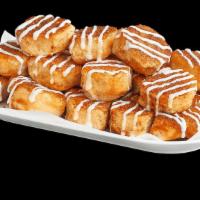 Cinnamon Rolls · 20 count. Our famous warm, buttery cinnamon rolls made fresh daily and glazed with sweet ici...