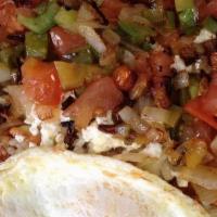 Hippie Hash With Chopped Bacon And Eggs · 