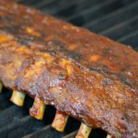 Slab Only · 13 bones of bbq baby back ribs only