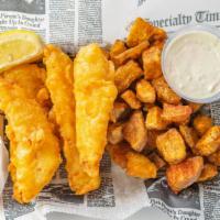Cod Dinner · 4 pieces of cod with your choice of potatoes, coleslaw