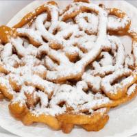 Funnel Cake · Favorite. Choice of chocolate, caramel or strawberry sauce.