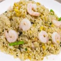Classic Fried Rice · Stir-fried with soy sauce, egg, bean sprouts, and green onion. Style choice: Tofu, Beef, Shr...