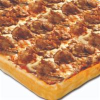 Extra Cheesy Sausage And Mushroom Pizza Medium · Italian sausage, fresh mushrooms and extra mozzarella. 390 cal/piece.