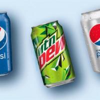 Can Soda To Go · Pepsi, Diet Pepsi, Sierra Mist, Mountain Dew, Dr. Pepper