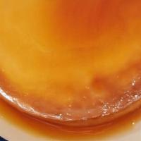 Flan (Whole) · Homemade Crème caramel custard with a layer of clear caramel sauce (About 8 Slices).