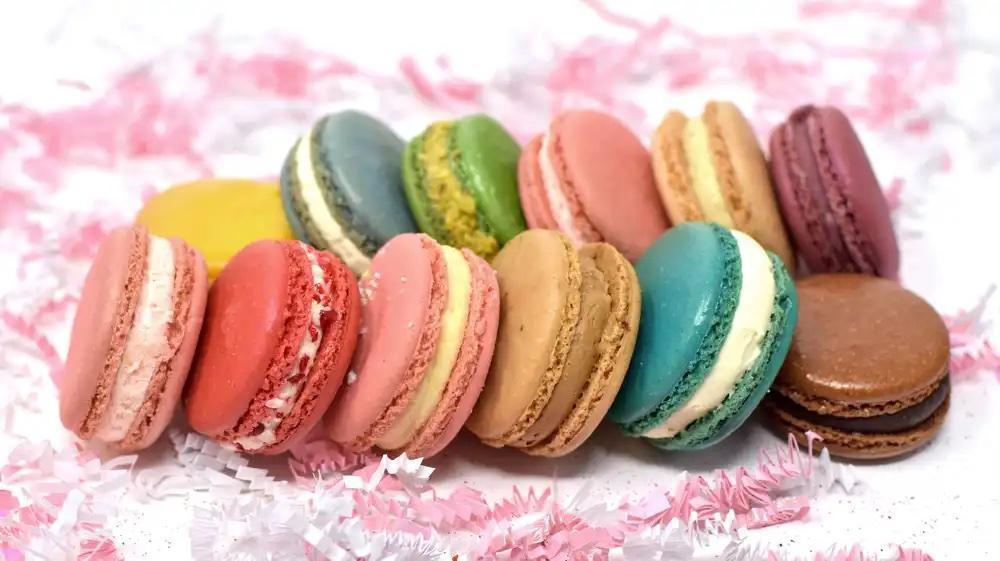 Dozen Macarons · Hand made large french macarons by a french family in NY, specially packaged, assorted in amazing flavors, always gluten free!