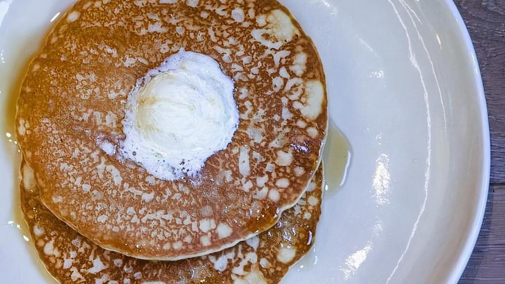 Buttermilk · Two Buttermilk Pancakes Served with Mascarpone Butter