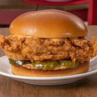 Famous Chicken Sandwich · Lee's new Chicken Sandwich! Includes a chicken filet, chipotle ranch and pickles on a brioch...