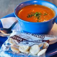 Bowl Tomato Basil Soup · Hot, creamy and delicious. A perfect compliment to any meal.