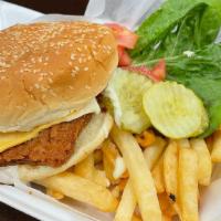 Fish Sandwich · served with fries