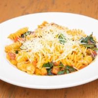 Ratatouille Pasta · Zucchini, squash, tomato, spinach, broccoli, peppers, zesty tomato sauce, parmesan, lemon ol...