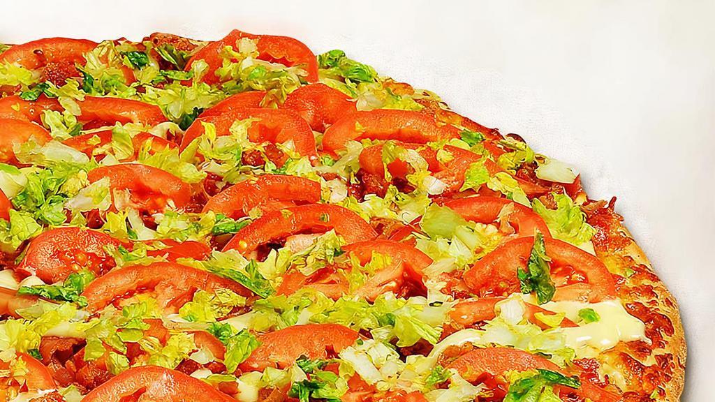 Medium Blt Pizza · Bacon, lettuce, tomatoes, mayo, and mozzarella cheese.