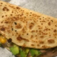 Queso Con Frijoles / Cheese And Beans Quesadilla · 