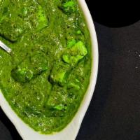 Palak Paneer · Comes with rice.