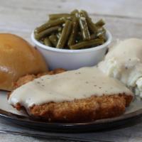 Chicken Fried Steak Dinner · Choice of 2 sides and roll