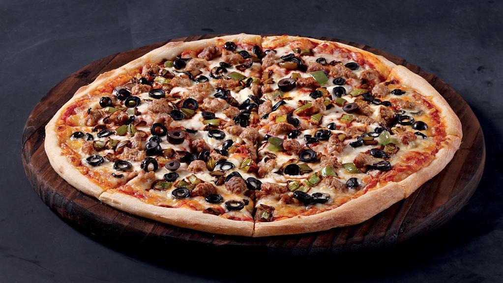 Build Your Own Pizza  · Choose your own crust, sauce, cheese, meats, veggies, and finishes