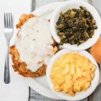 Chicken Fried Steak · “The country favorite” buttermilk dipped, hand-battered and crispy fried, covered with scrat...