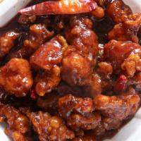 General Tso'S Chicken · Hot and Spicy.  Chicken is breaded and sauteed with special sauce