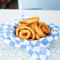 Full Order Onion Rings · Enough for 4-6 people, beer battered and golden fried.