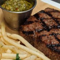 Steak Frites · shoestring fries, chimichurri
