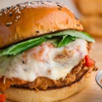 Chicken Parmigiana Sandwich · 