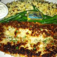 Almond Crusted Walleye · A Minnesota favourite walleye pike rolled in seasoned panko and toasted almonds, with sautée...