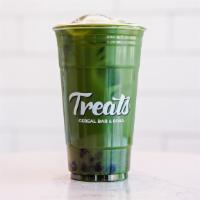 Matcha Tea · Iced green tea and ceremonial grade matcha.