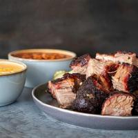 Burnt Ends Dinner · KC's signature cut - seared bite-size chunks of meat. Includes one side.